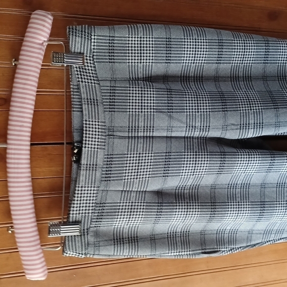 NWT REVAMPED Dark Academia Plaid StretchyTrousers - Picture 2 of 7